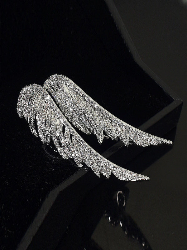 Angel Wings Feather Brooch