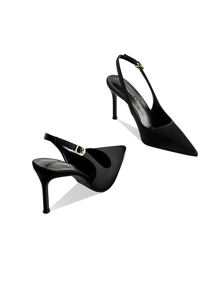 Pointed Toe Strappy Stiletto Heels