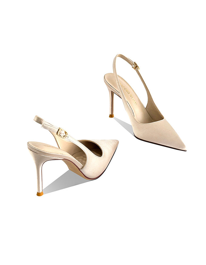 Pointed Toe Strappy Stiletto Heels