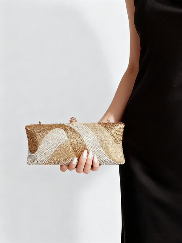 Gradient Rhinestone Evening Bag