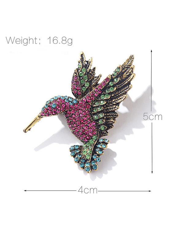 Hummingbird Brooch