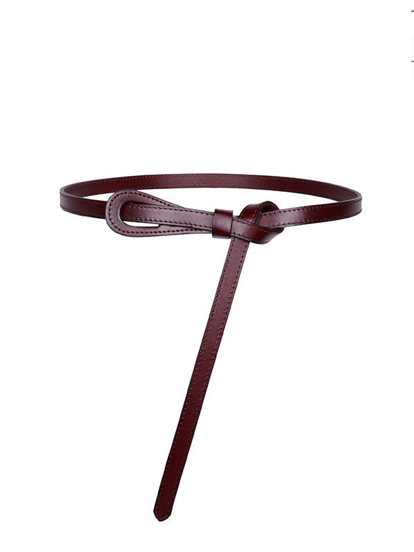 Suit Belt With Knot Decoration