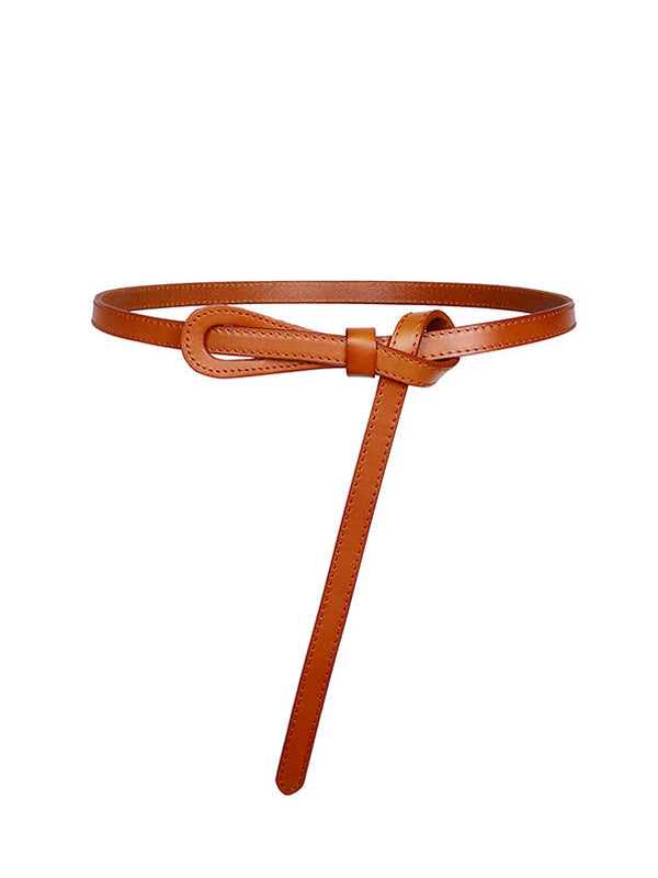 Suit Belt With Knot Decoration