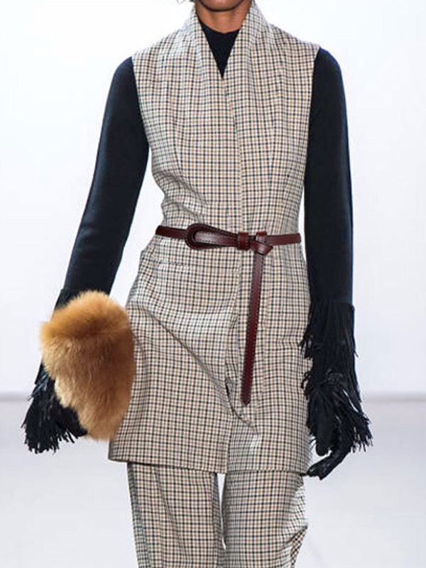 Suit Belt With Knot Decoration