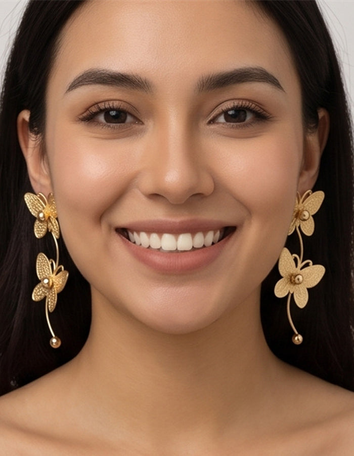 Butterfly Tassel Earrings