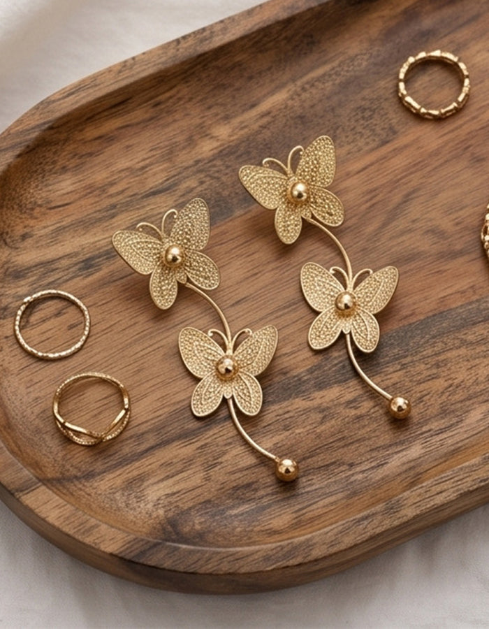 Butterfly Tassel Earrings