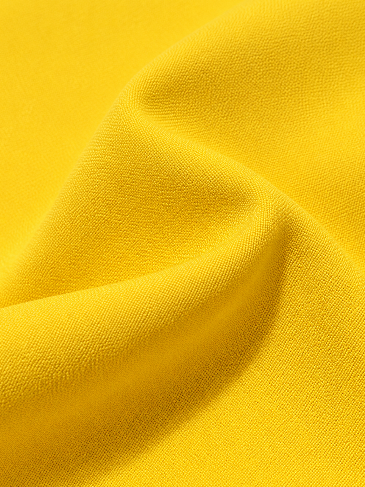 Bright Yellow Fitted Blazer And Midi Pencil Skirt 2-Piece Suit