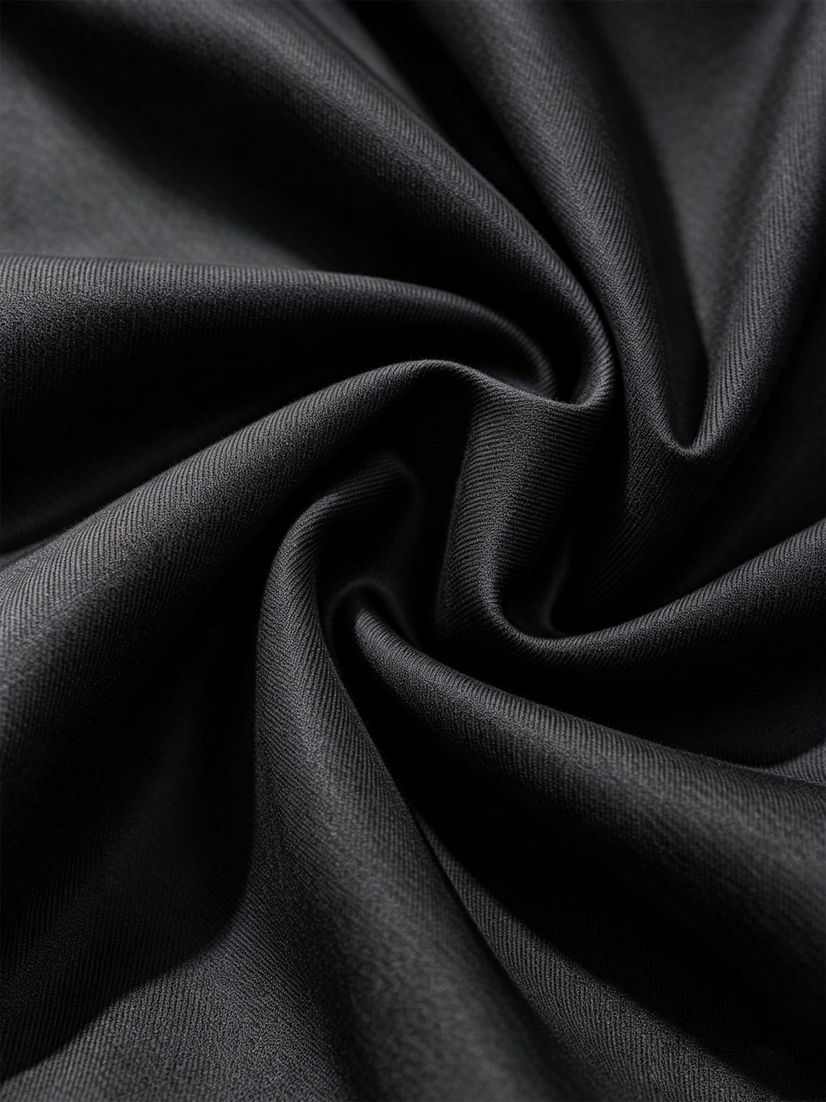 Black Stand Collar Single Breasted Blazer And Wide Leg Pants 2-Piece Suit