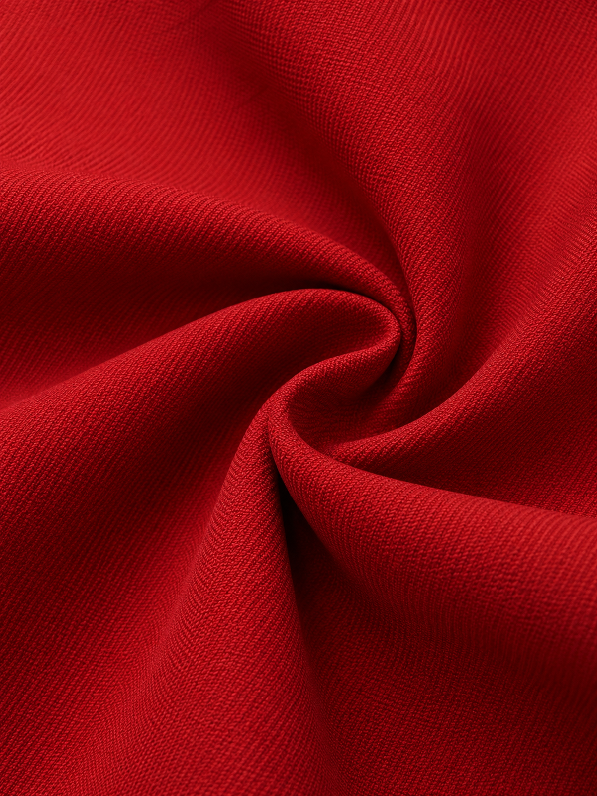 Red Satin Shawl Lapel Single-breasted Blazer & Wide Leg Pants 2-Piece Suit