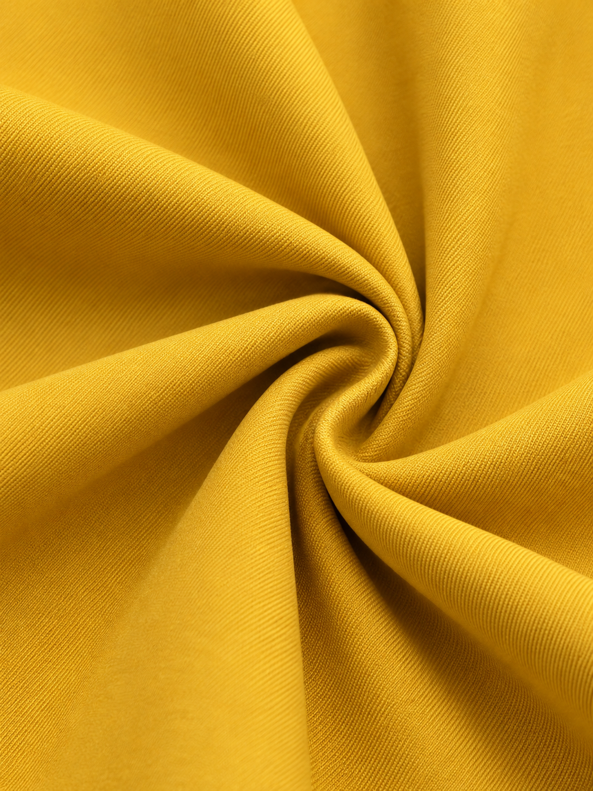 Yellow Mandarin Stand Collar Asymmetrical Long Sleeve Midi Dress