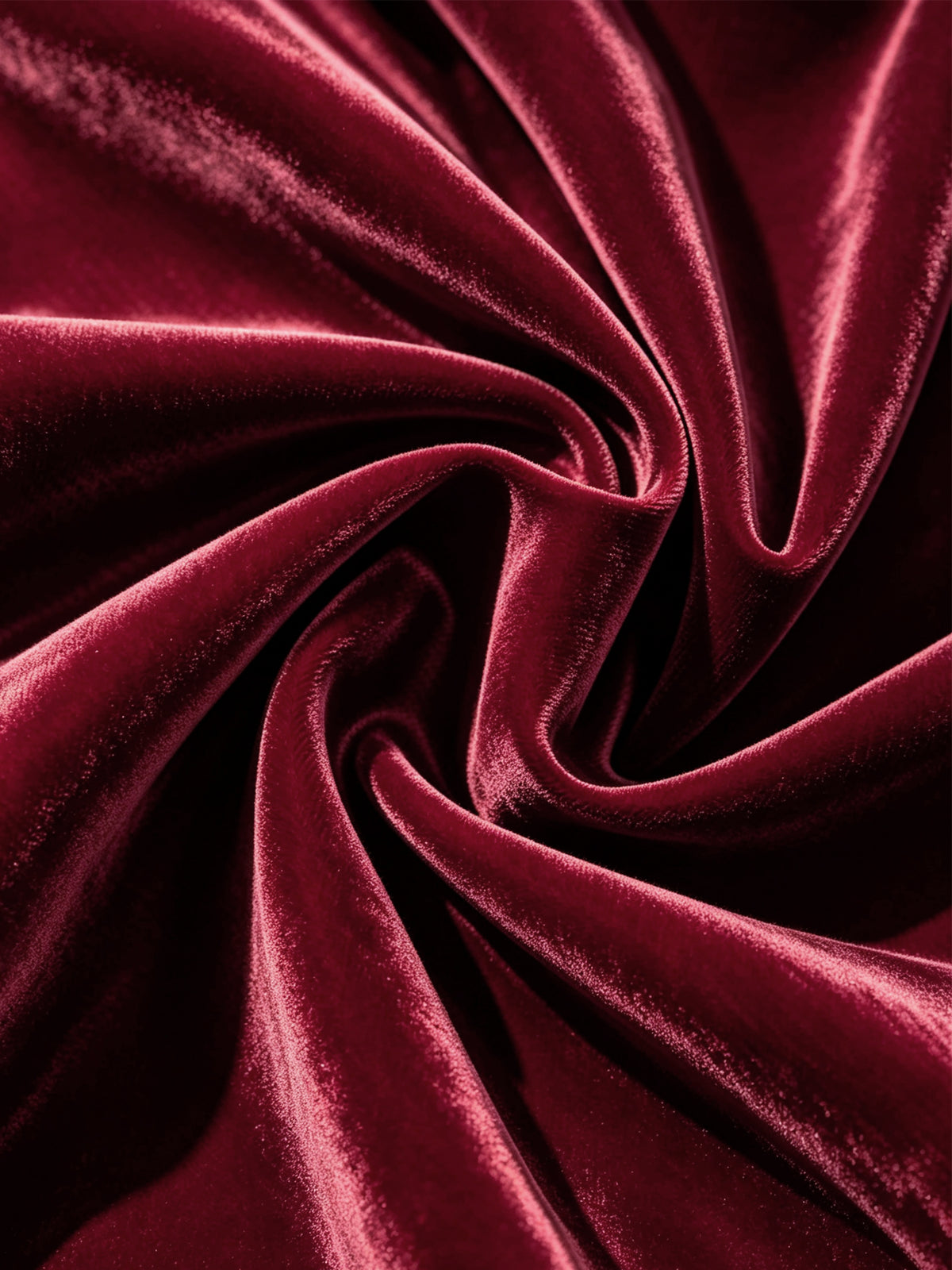 Burgundy Velvet Single Breasted Blazer & Vast And Wide Leg Pants 3-Piece Suit