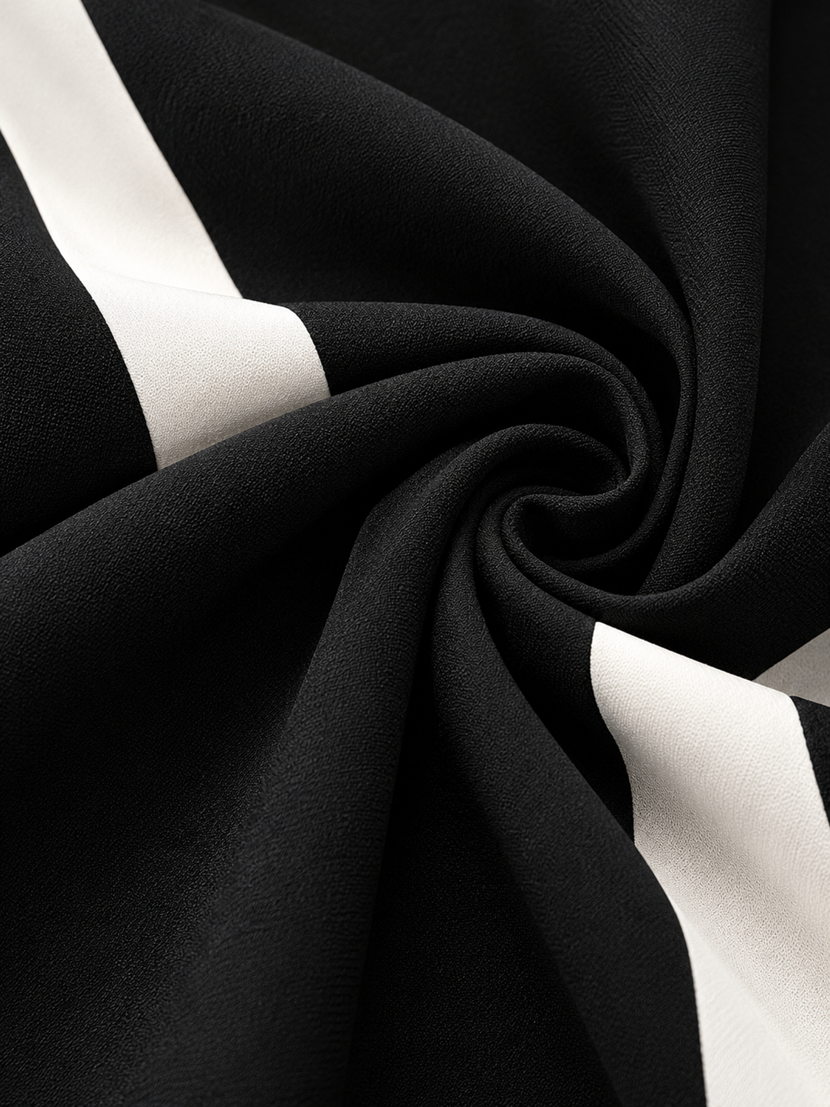 Black White Shawl Lapel Blazer & Side Stripe Pants 2-Piece Suit