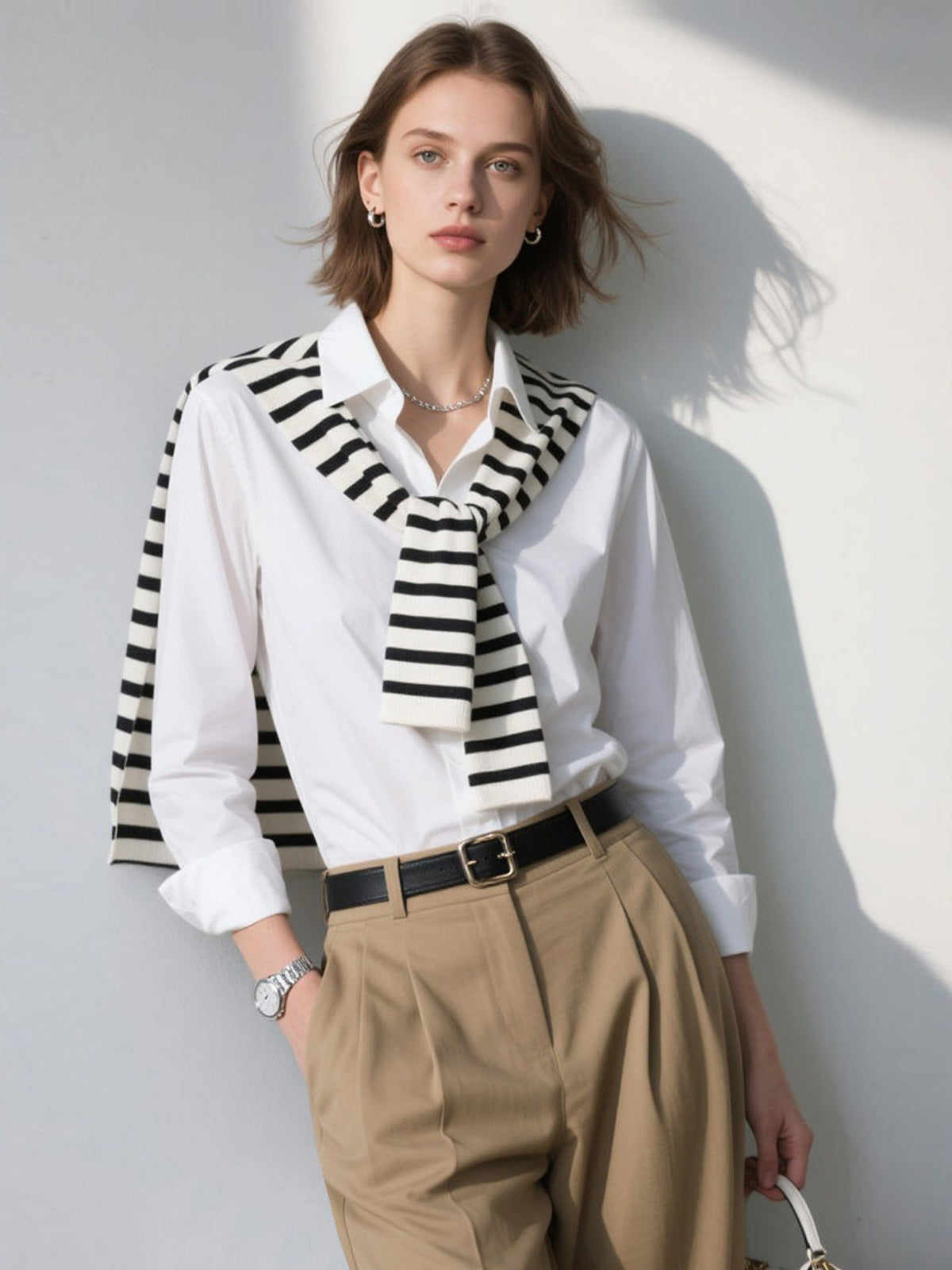 Chemise professionnelle unie