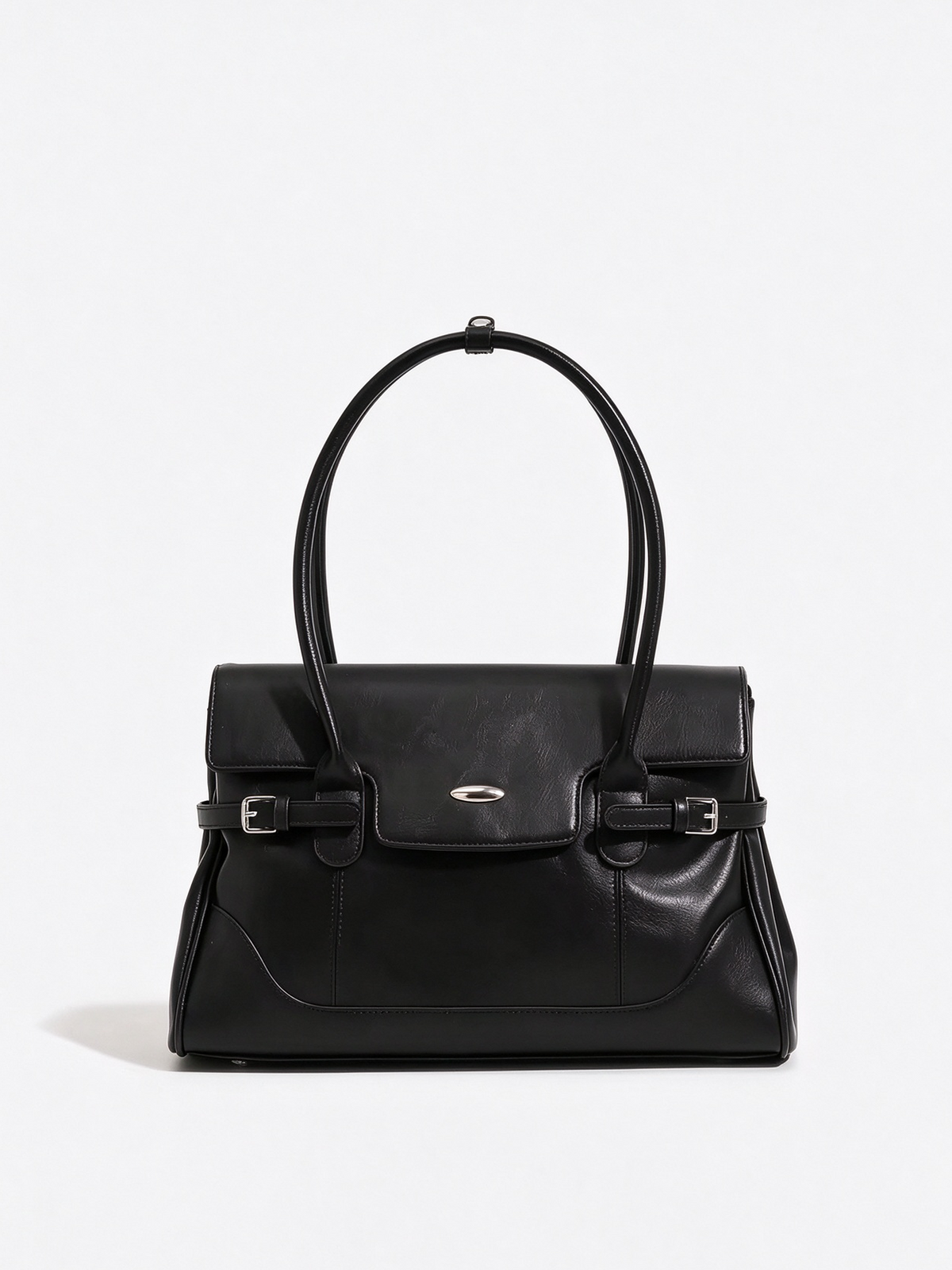 Vintage Leather Flap Shoulder Bag