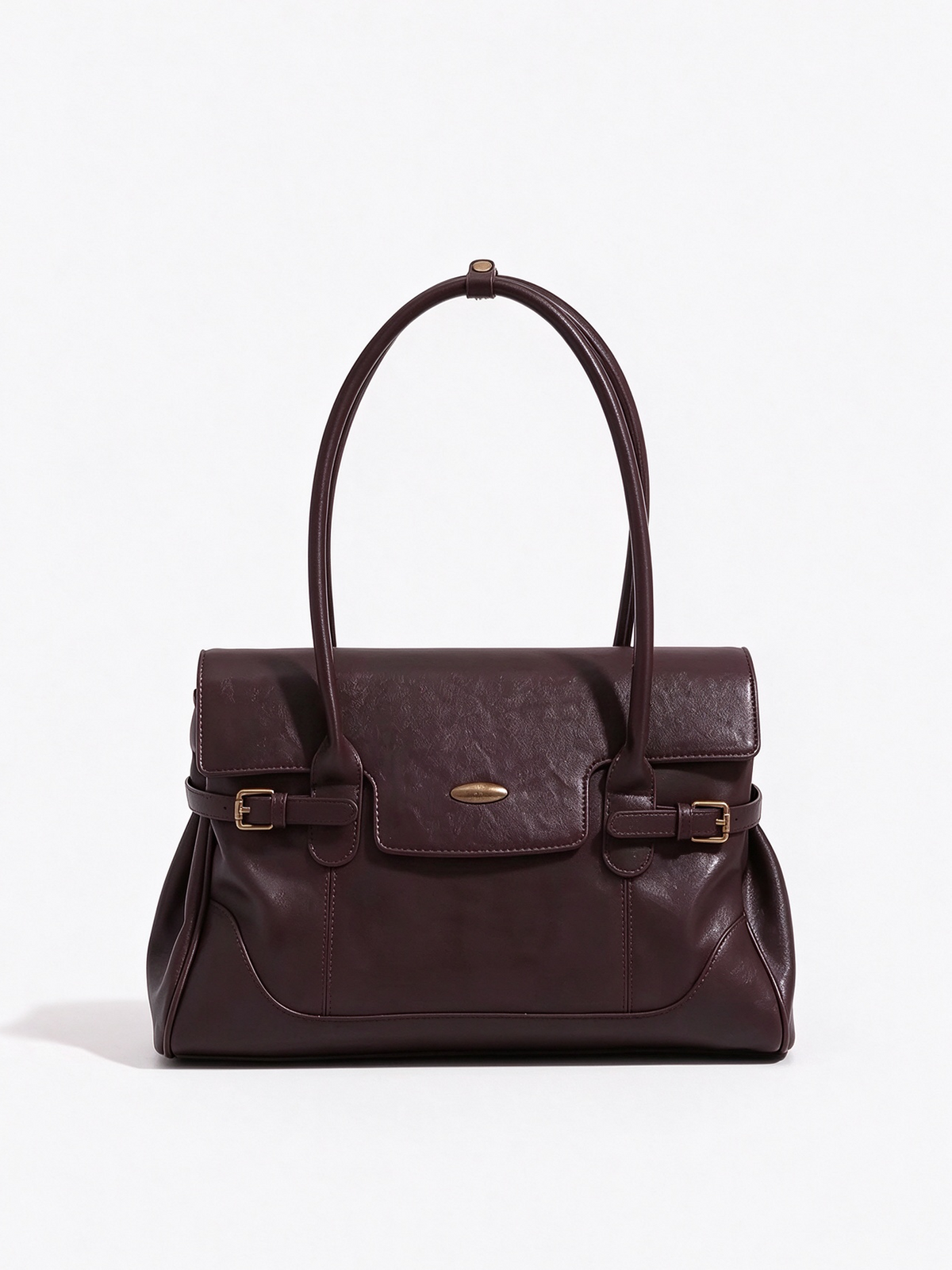 Vintage Leather Flap Shoulder Bag