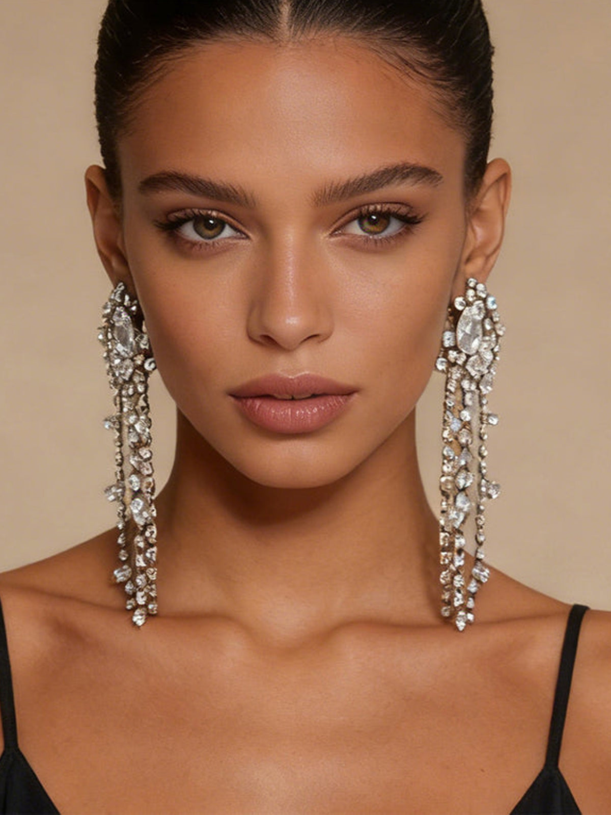 Geometric Tassel Waterfall Shaped Alloy Earrings