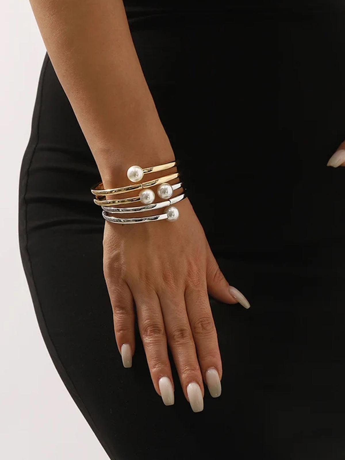 Vintage Pearl Multi-Strand Bracelet