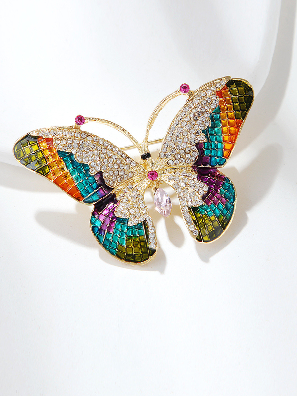 Stylish Colorful Exquisite Butterfly Brooch