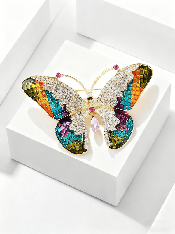 Stylish Colorful Exquisite Butterfly Brooch
