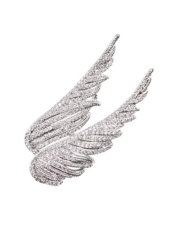 Angel Wings Feather Brooch
