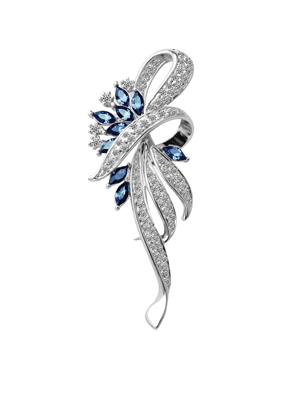 Ribbon-inspired Brooch