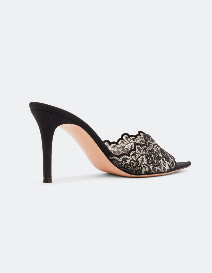 Pointed Toe Stiletto Lace High Heeled Sandals