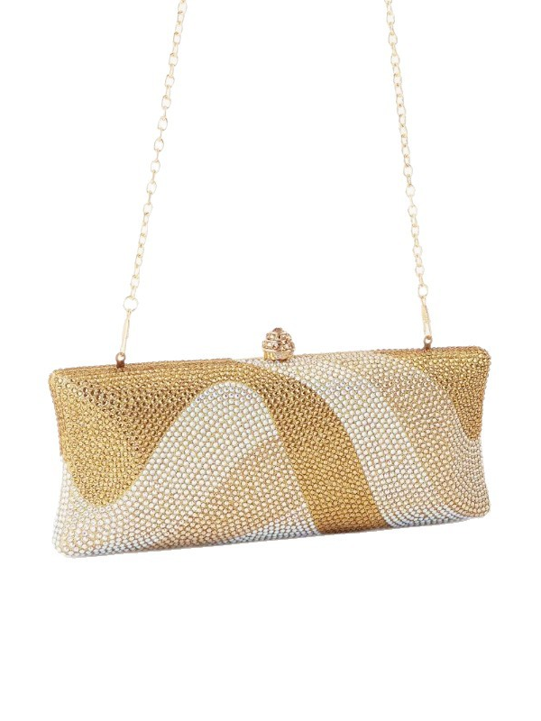 Gradient Rhinestone Evening Bag