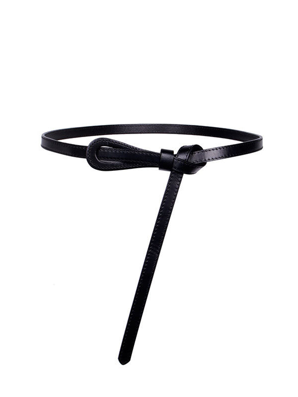 Suit Belt With Knot Decoration