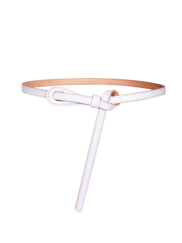 Suit Belt With Knot Decoration