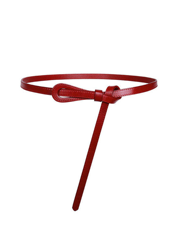 Suit Belt With Knot Decoration