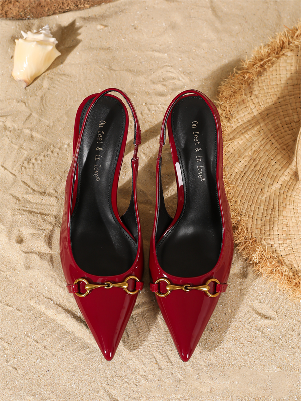 Patent Leather Elegant Pointed-toe High Heels