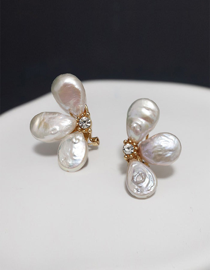 3D Petal Flower Earrings