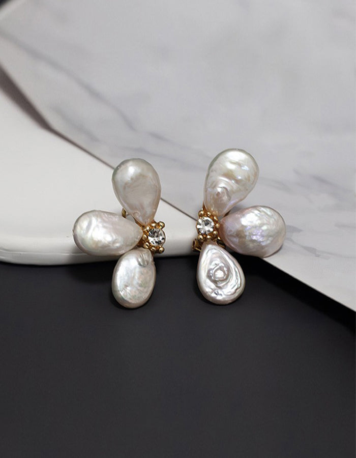 3D Petal Flower Earrings