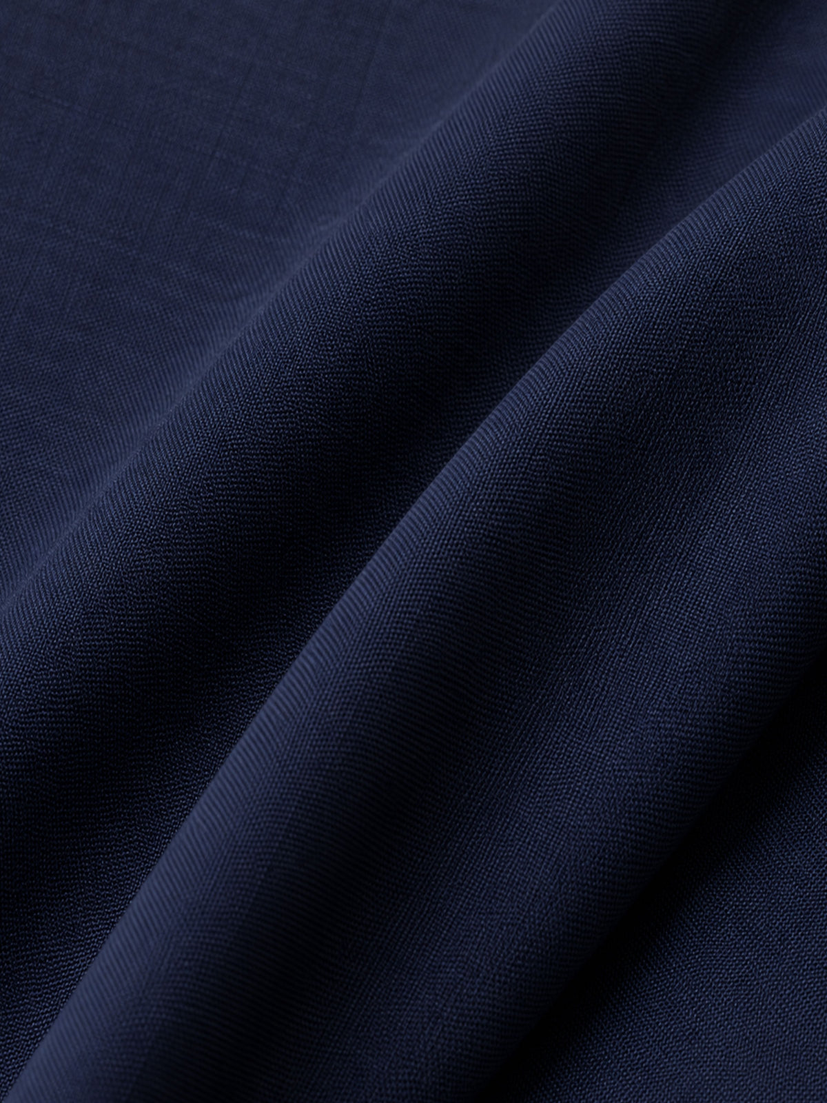 Navy V‑Neck Straight Tie‑Waist Blazer & Wide Leg Trousers 2-Piece Suit