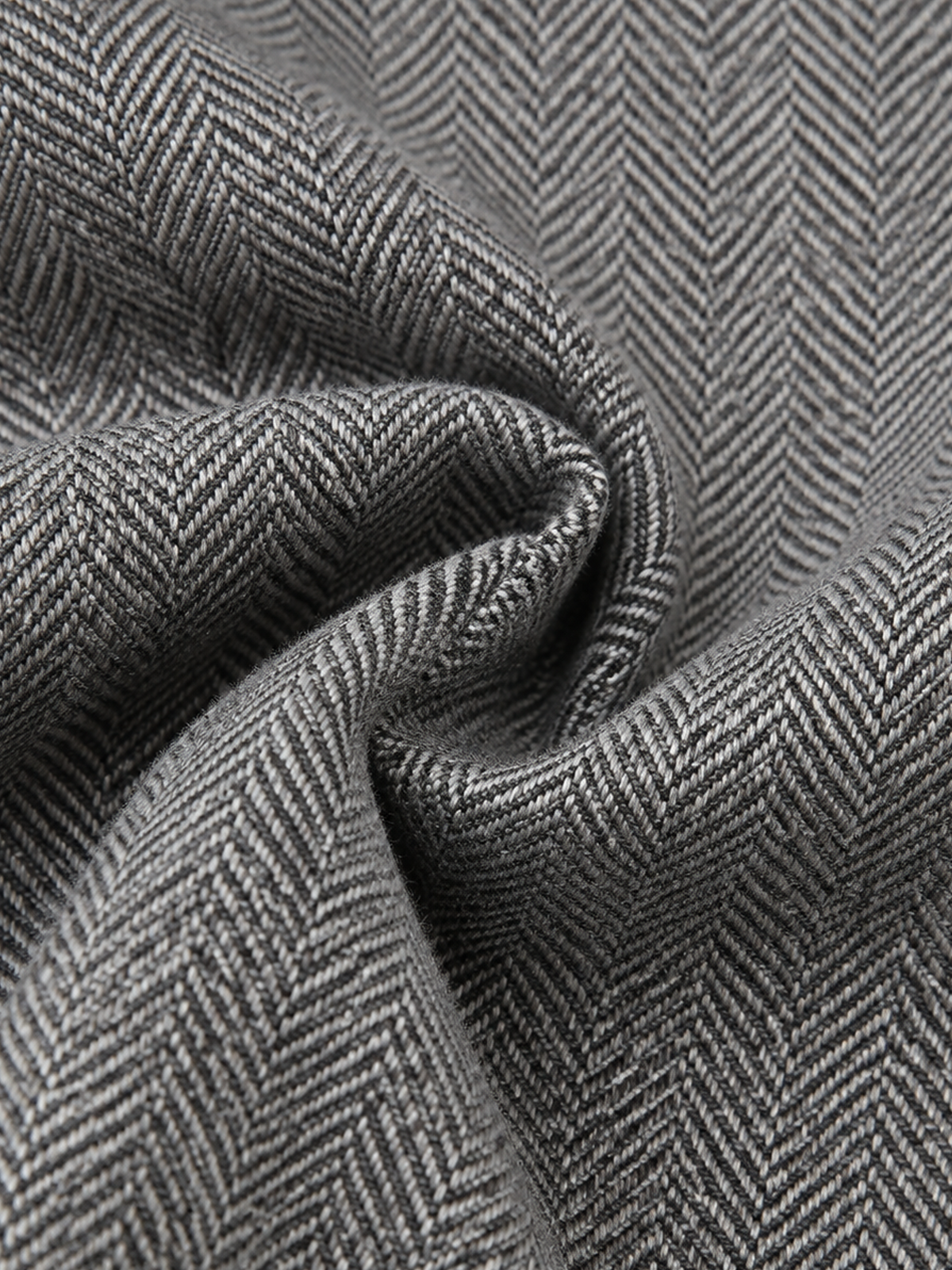Grey Herringbone Tweed Blazer