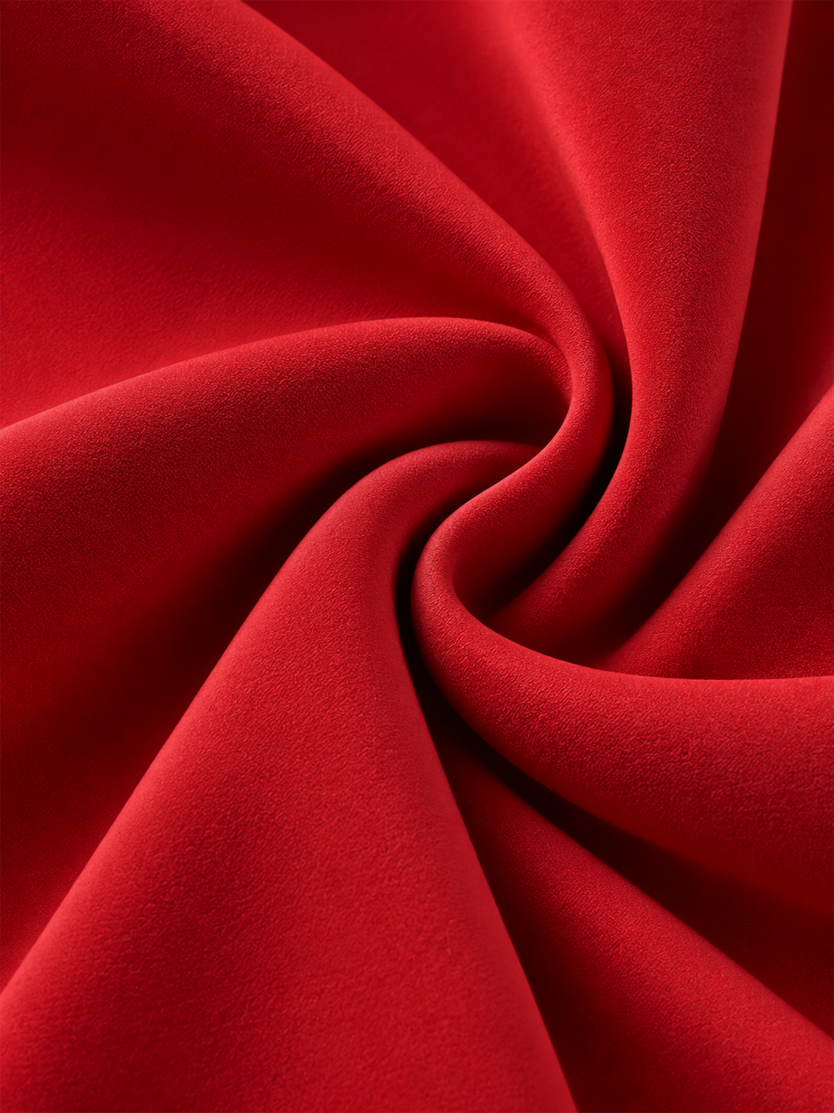 Red Cape Sleeve Notch Lapel Blazer & Wide Leg Trousers 2-Piece Suit