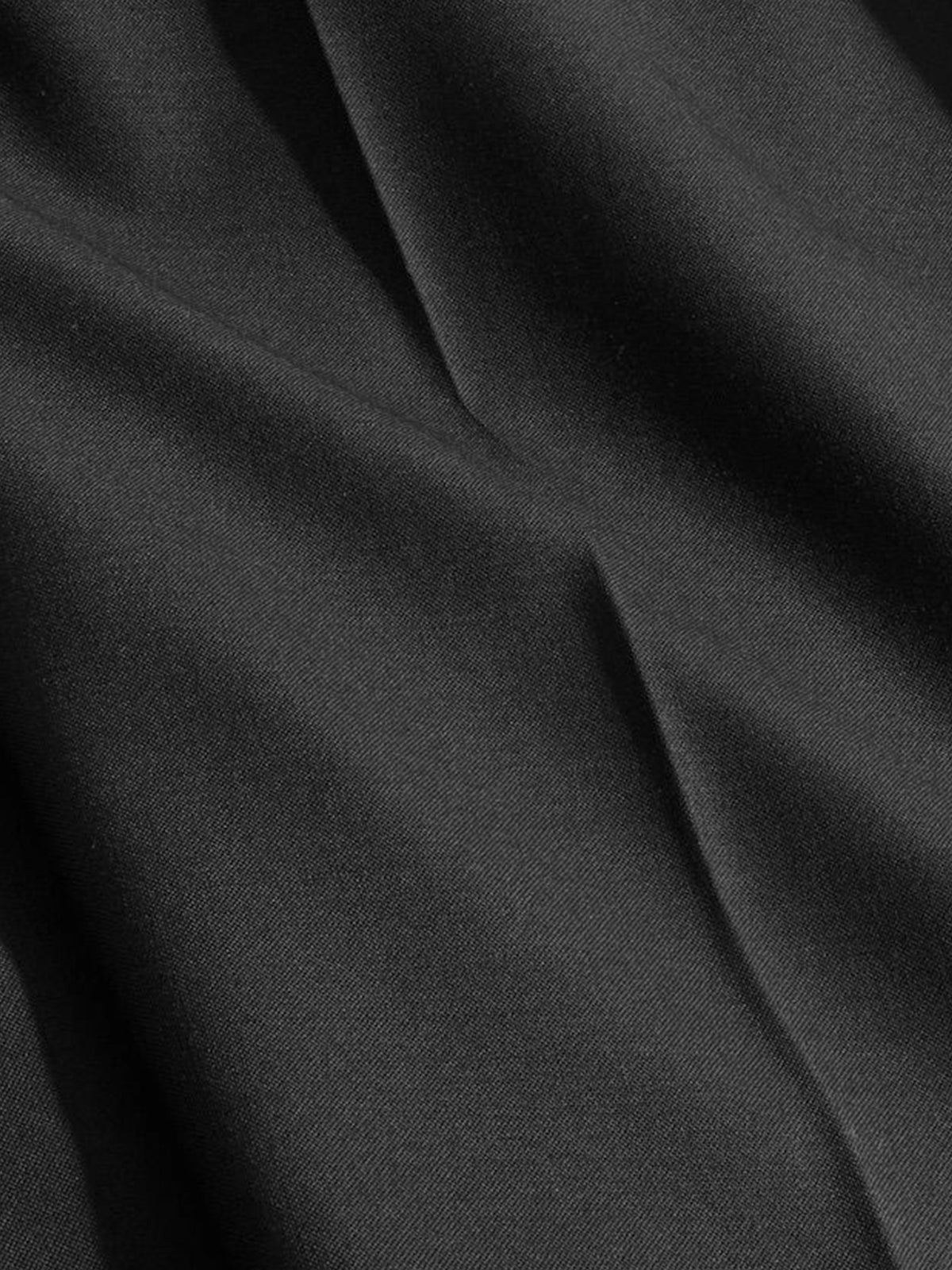 Black Peak Lapel Blazer  White V-Neck Vest & Black Fishtail Skirt 3-Piece Suit