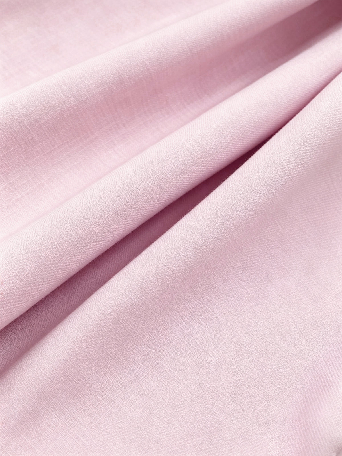 Light Pink Stand Collar Blazer And Midi Skirt 2-Piece Suit