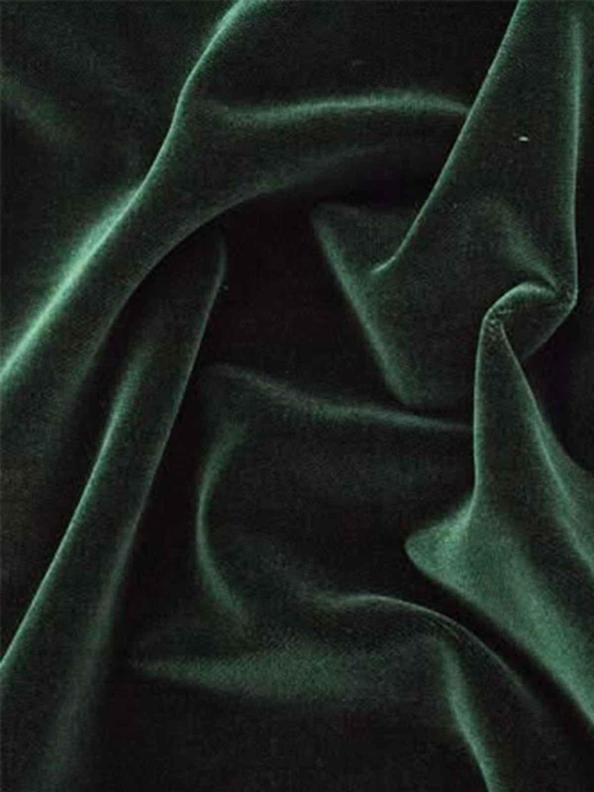 Dark Green Velvet Notch Lapel Long Blazer with Gold Embroidery & Wide Waist Belt