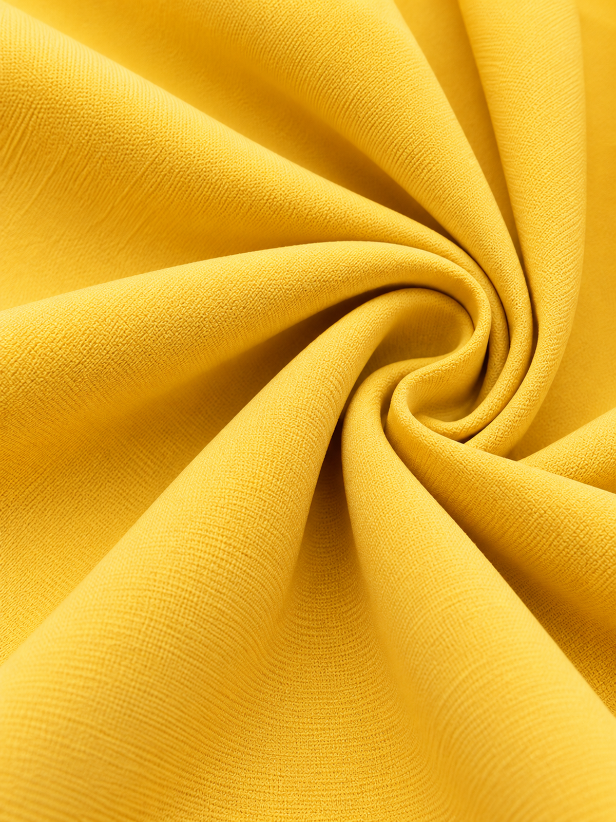 Yellow Notch Lapel Three Button Blazer & Midi Pencil Skirt 2-Piece Suit