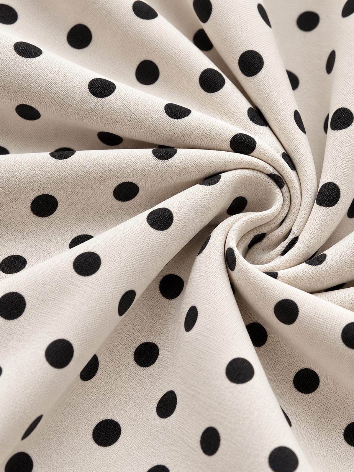 White Polka Dot Notch Lapel Single Button Blazer & Wide Leg Trousers 2-Piece Suit