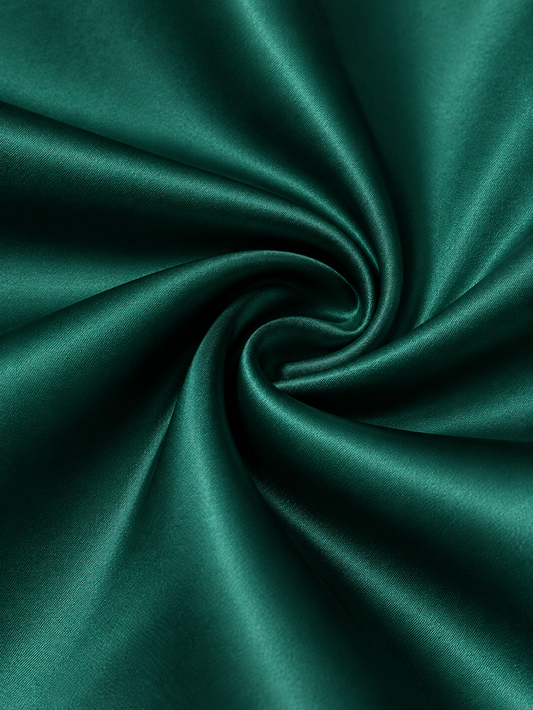 Dark Green Satin With Streamers Shirt