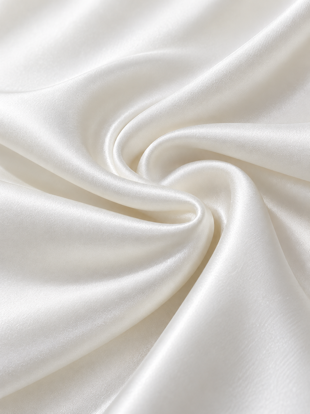 White V-Neck Satin Sleeveless Shirt