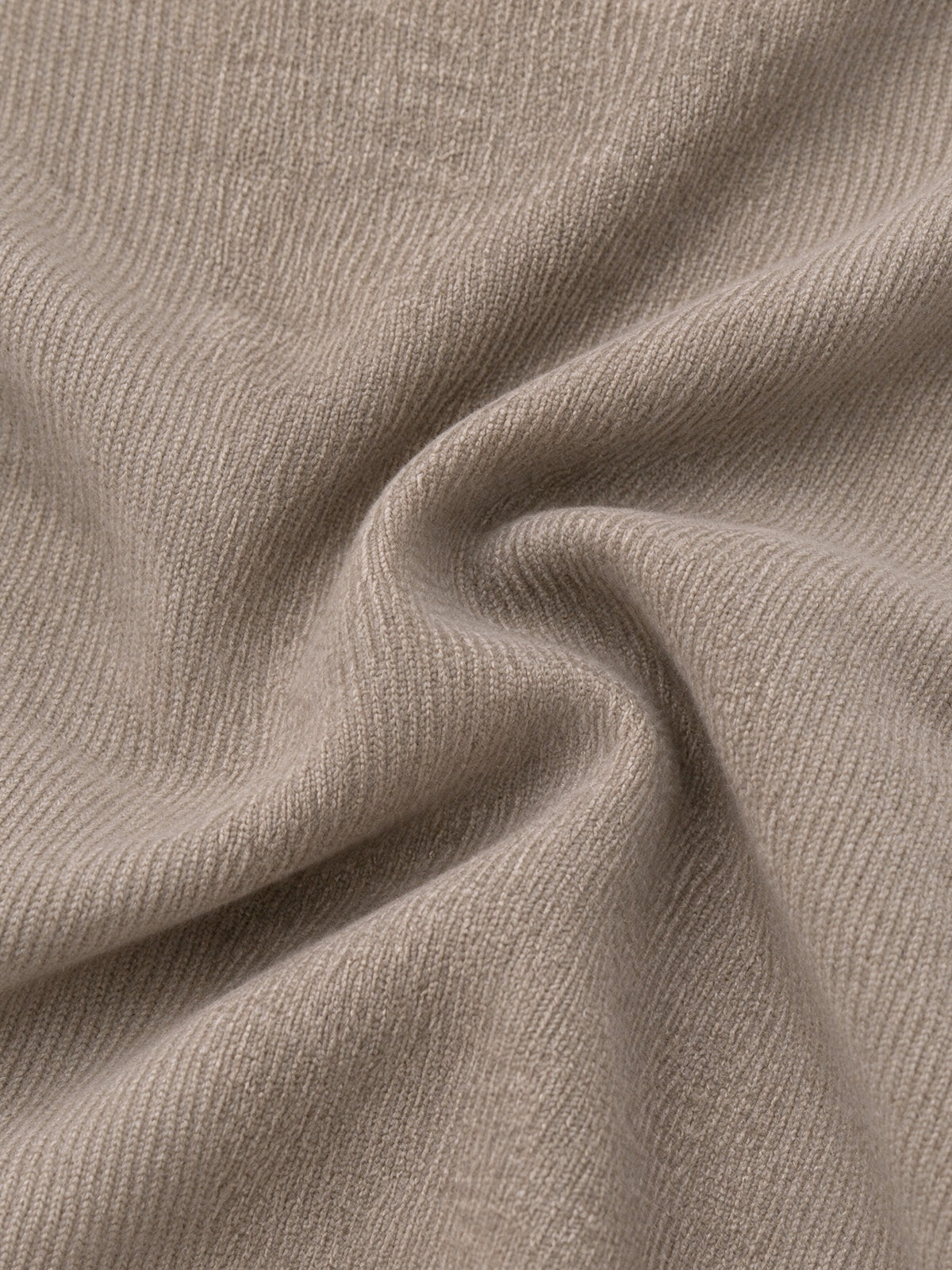 Beige Notch Lapel Double Breasted Belted Maxi Wool Coat