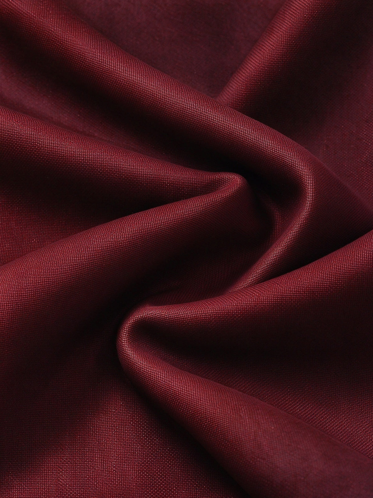 Burgundy Satin Shawl Lapel Belted Ruffle Wrap Midi Blazer Dress