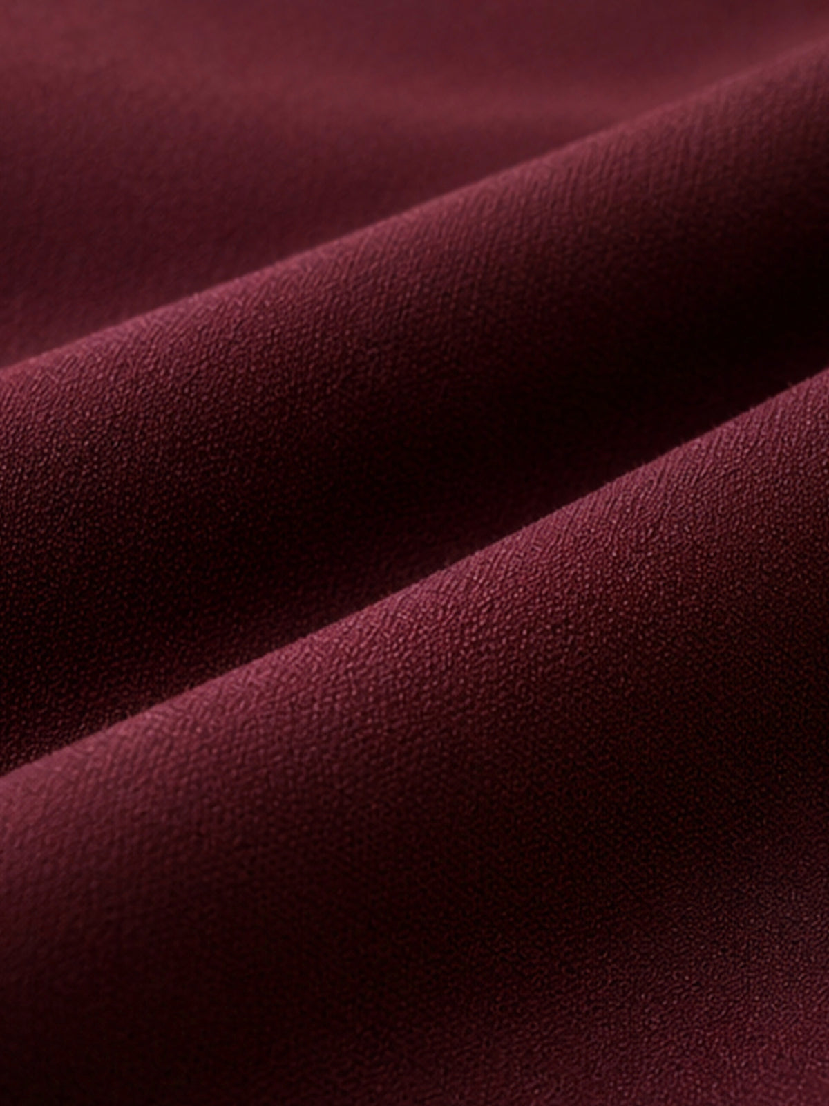 Burgundy Satin Lapel Wrap Blazer Midi Dress