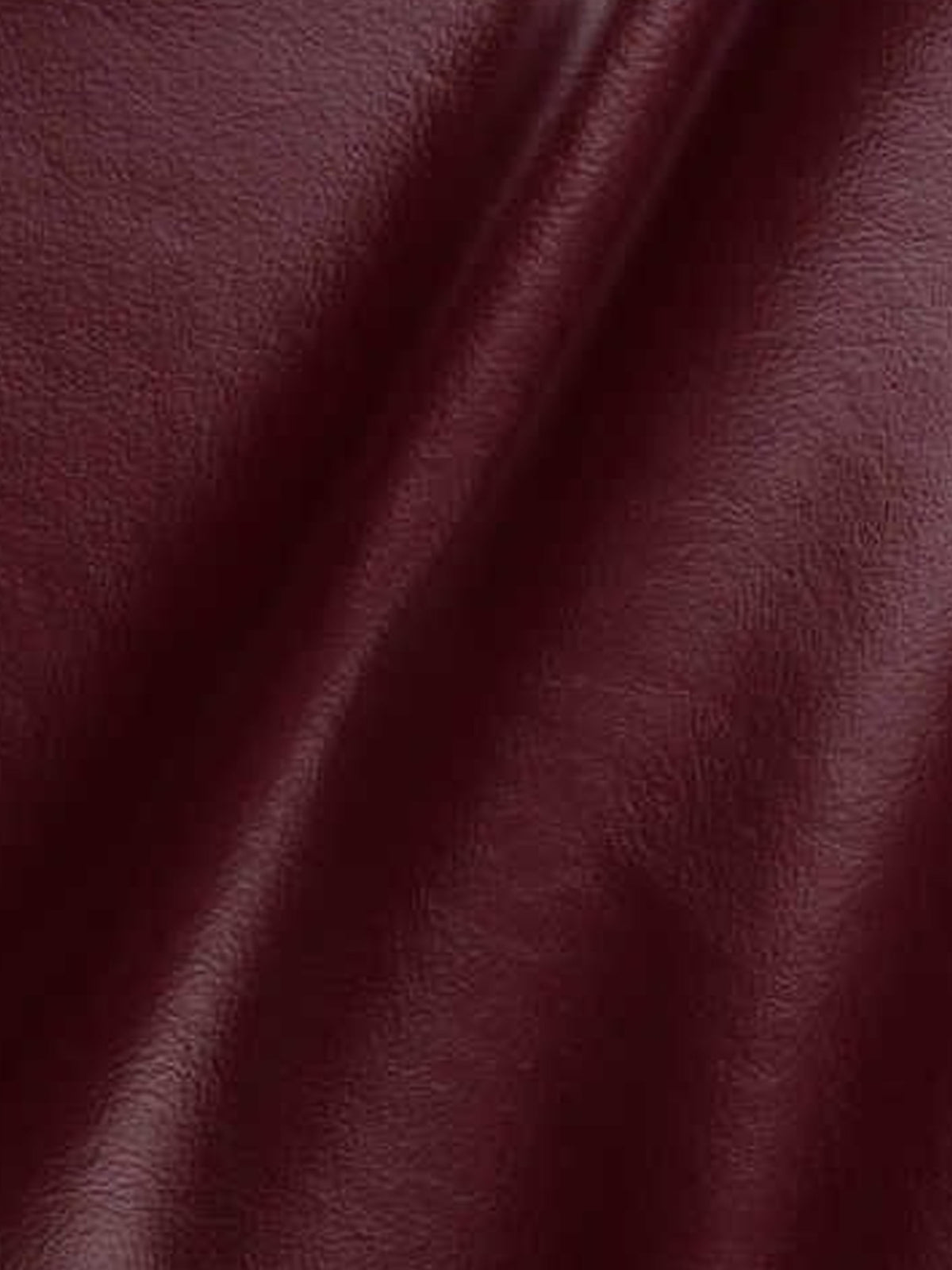 Wine Red Vegan Leather Button Front Flap Pocket Midi Skirt