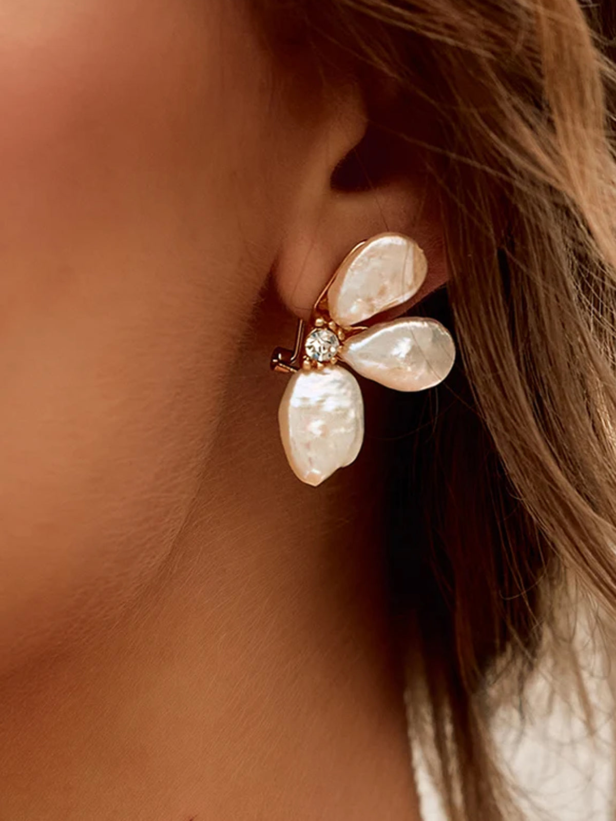 3D Petal Flower Earrings