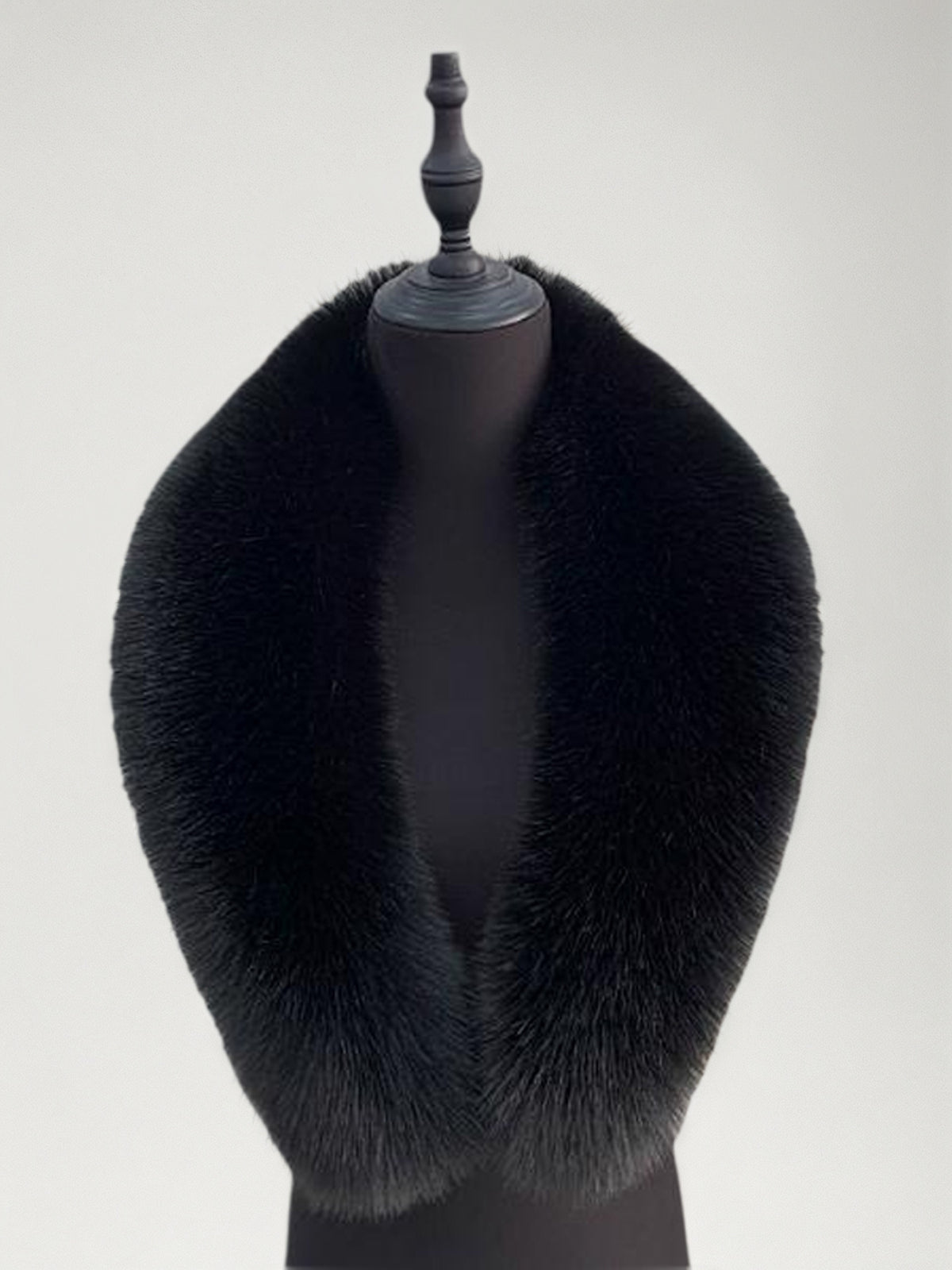 Oversized Faux Fox Fur Suit Collar Woolen Coat With Shawl Collar