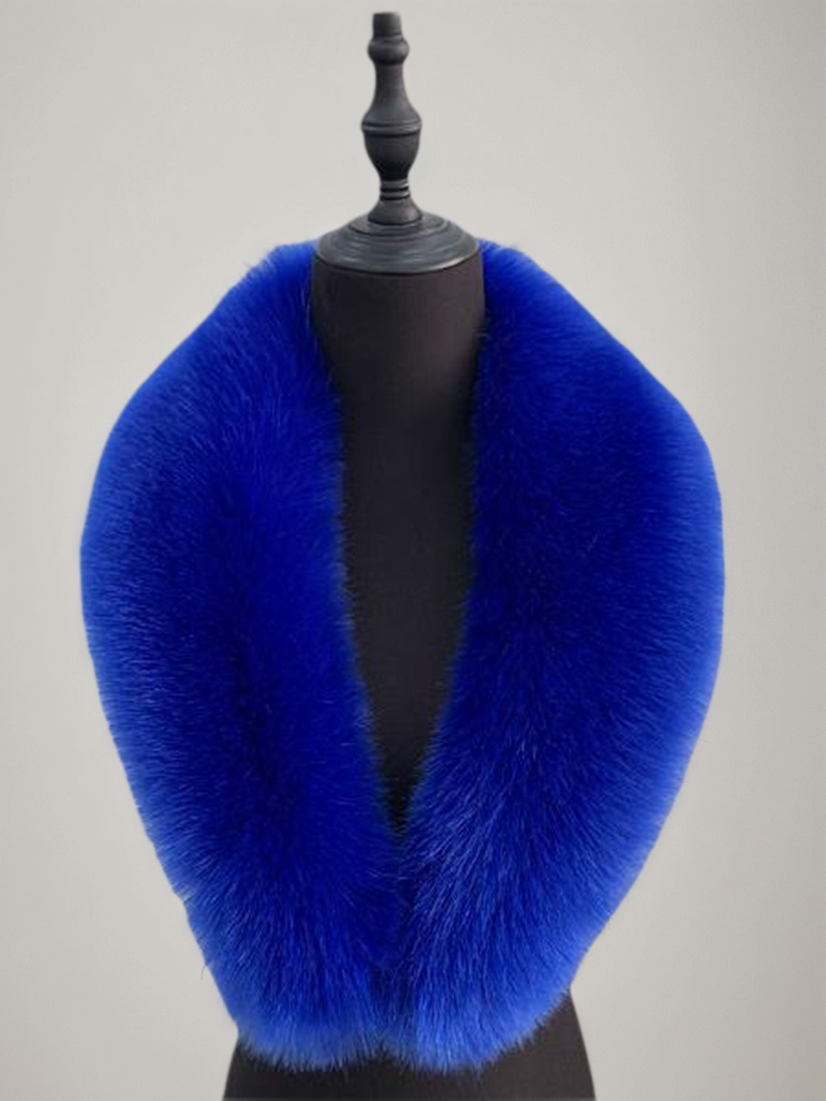 Oversized Faux Fox Fur Suit Collar Woolen Coat With Shawl Collar